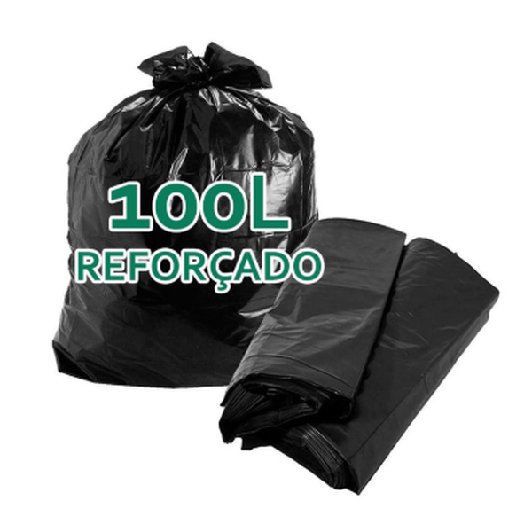 Saco para lixo Reforçado BL 100 Litros Preto - 5 kg