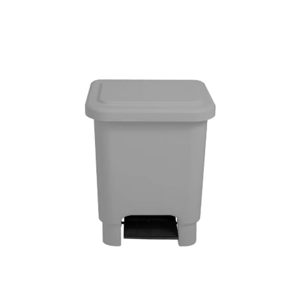 Lixeira de Plástico com Pedal 15 Litros - CINZA | Cor: Cinza, Litragem: 15 Litros | Cor: Cinza, Litragem: 15 Litros | Cor: Cinza, Litragem: 15 Litros | Cor: Cinza, Litragem: 15 Litros | Cor: Cinza, Litragem: 15 Litros