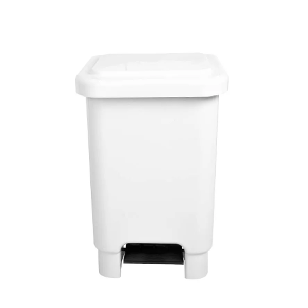 Lixeira de Plástico com Pedal 25 Litros - BRANCA
