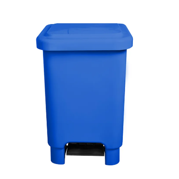 Lixeira de Plástico com Pedal 50 Litros - AZUL