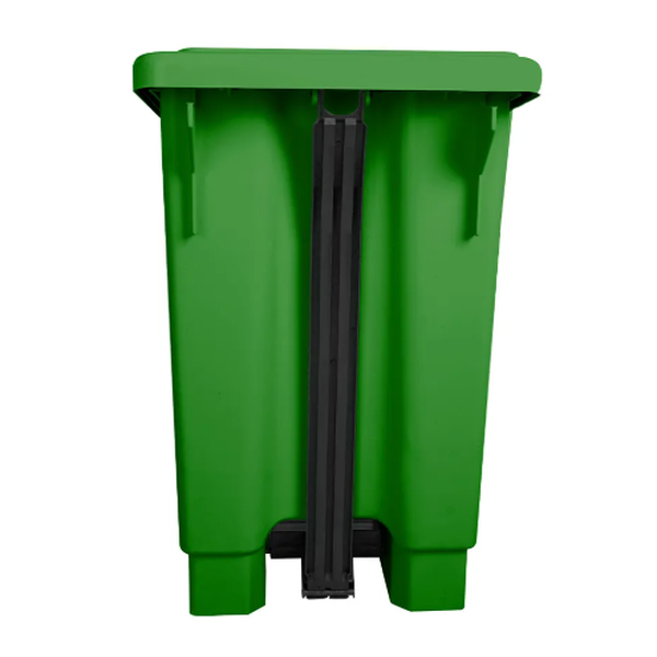 Lixeira de Plástico com Pedal 100 Litros - VERDE