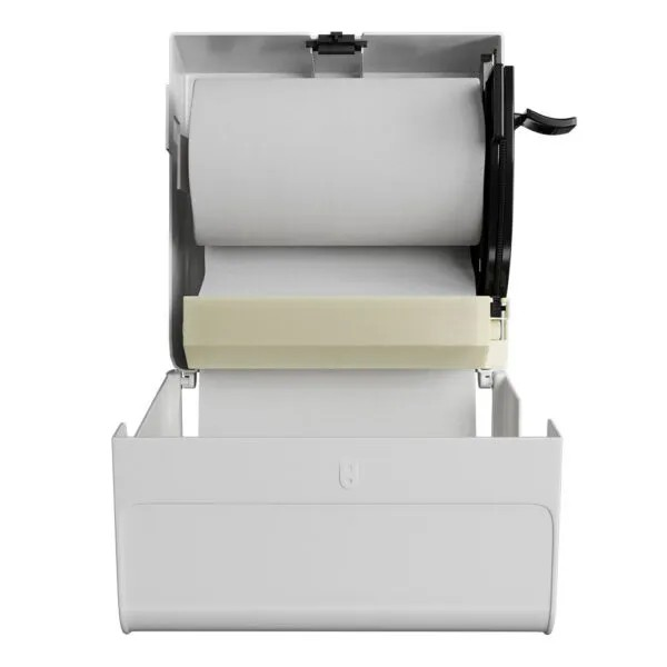 Dispenser c/ alavanca p/ toalha bobina branco - Brave - Nobre