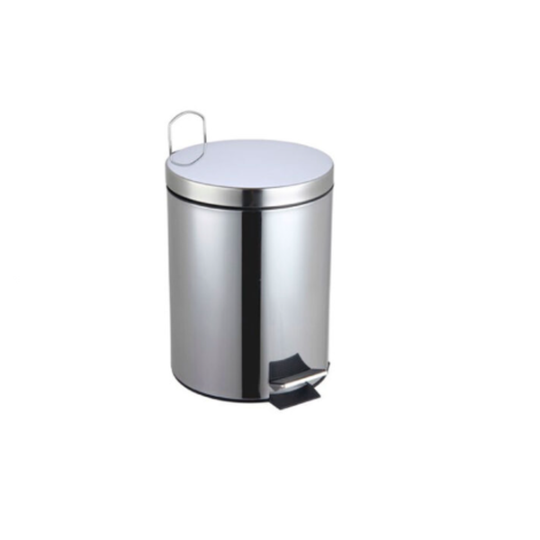 Lixeira em Aço Inox com Pedal - 8 Litros