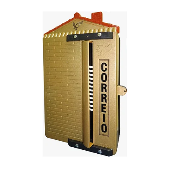 Caixa de Correios JLK Revista 46CM X 30CM - DOURADA