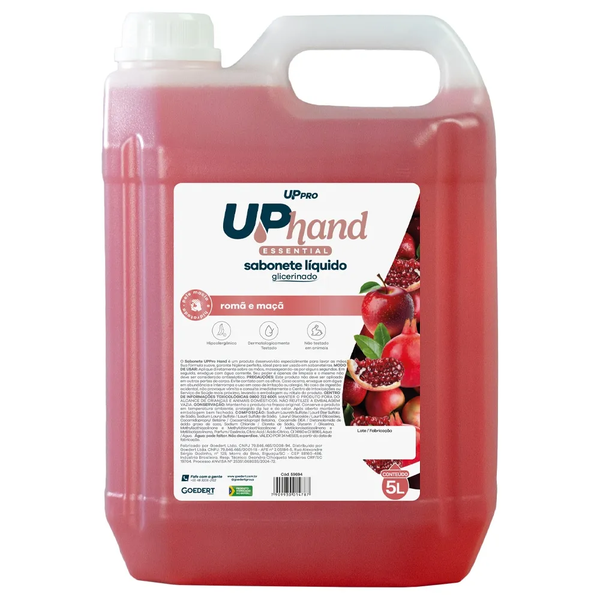 Sabonete Líquido Glicerinado 5L (Vermelho) – Romã e Maçã – Up Hand – UPPRO