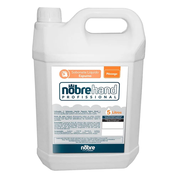 Sabonete Espumante – Pêssego – 5L – Nobre Hand