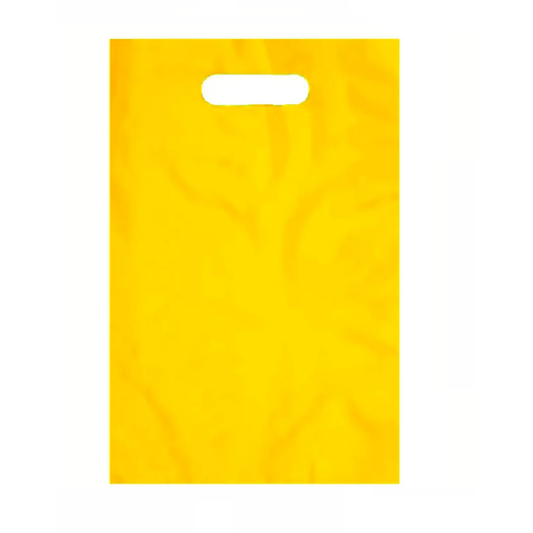 Sacola Boca de Palhaço 25x35- 1 Kg - AMARELA