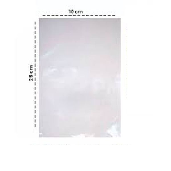 Saco Plástico Transparente PE, 10x25 Espessura 0,15 - 1 KG