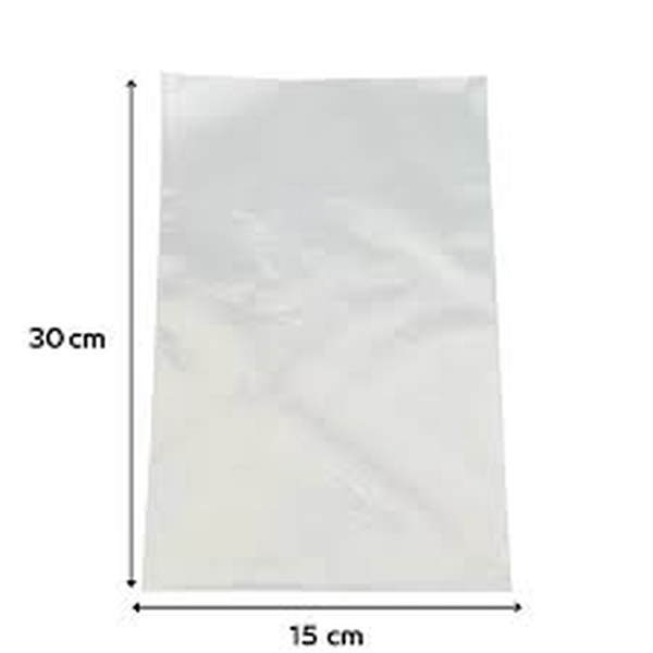 Saco Plástico Transparente PE 15x30 Espessura 0,15 , 1 kg