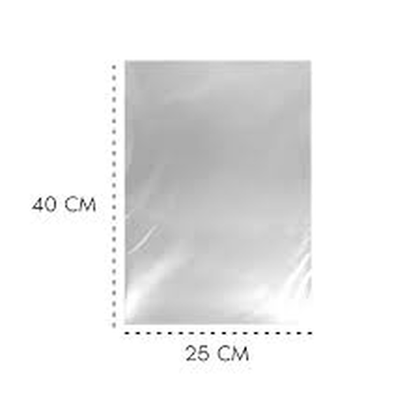 Saco Plástico Transparente PE 25x40 cm – 0,06mm – 1kg