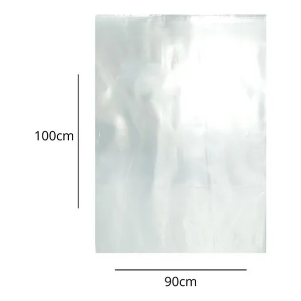 Saco Plástico Transparente PE, 90x100, Espessura 0,06 - 1 KG