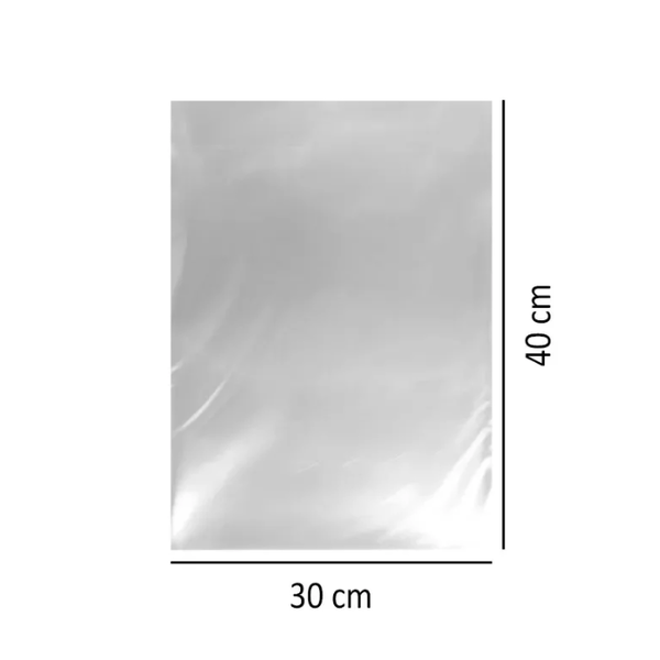 Saco Plástico Transparente PE, 30x40 Espessura 0,06 - 1 KG