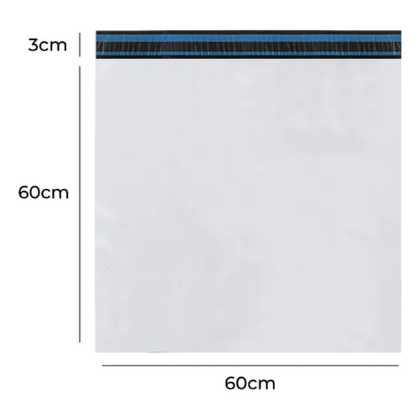 Envelope de Segurança 60x60+3cm Branco – Pacote com 50 Unidades