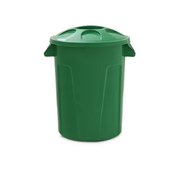 Cesto de lixo 100 litros com tampa - DIVERSAS CORES DISPONIVEIS