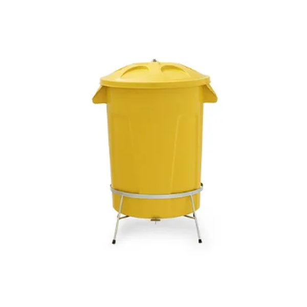 Lixeira Plástica Com Pedal em Aço 60 litros - Diversas Cores Disponíveis