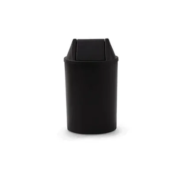 Cesto de Lixo 15 litros com Tampa Basculante - PRETO