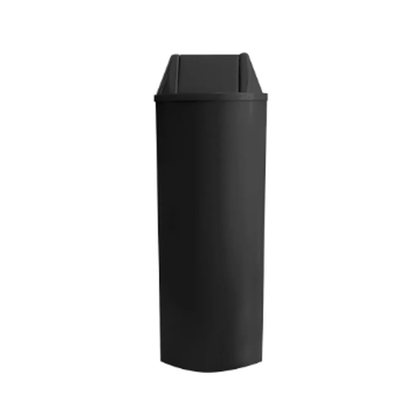 Cesto de Lixo 23 Litros C/ Tampa Basculante - PRETO
