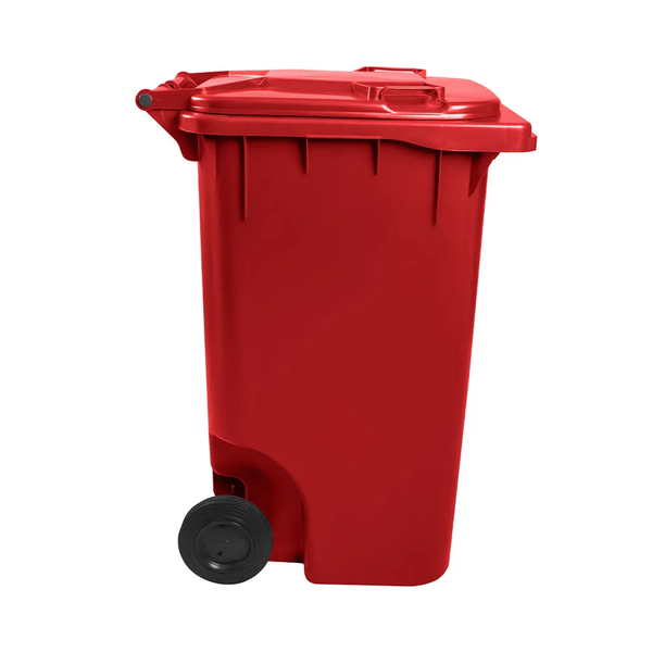 Carro Coletor de Lixo 240 Litros - VERMELHO