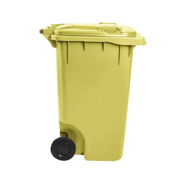 Carro Coletor de Lixo 240 Litros - AMARELO