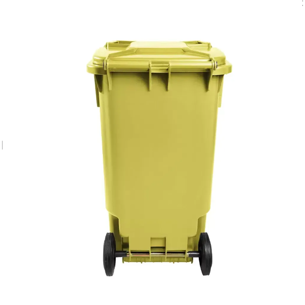 Carro Coletor de Lixo 240 Litros - AMARELO