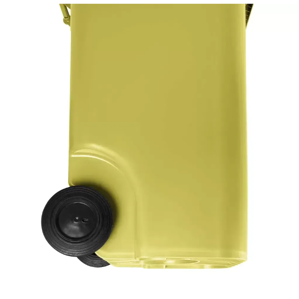 Carro Coletor de Lixo 240 Litros - AMARELO