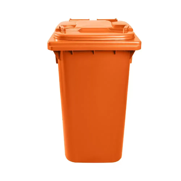 Carro Coletor de Lixo 240 Litros - LARANJA