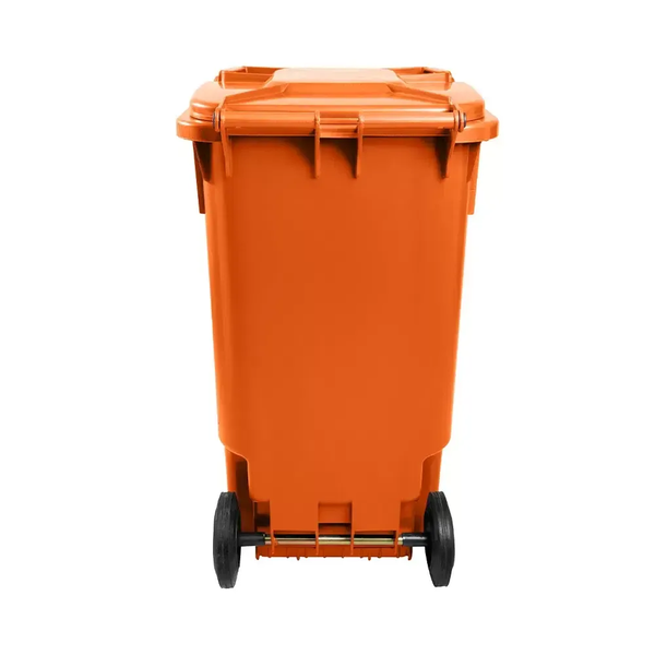 Carro Coletor de Lixo 240 Litros - LARANJA