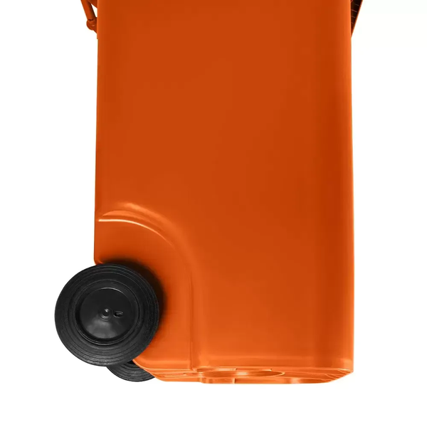 Carro Coletor de Lixo 240 Litros - LARANJA