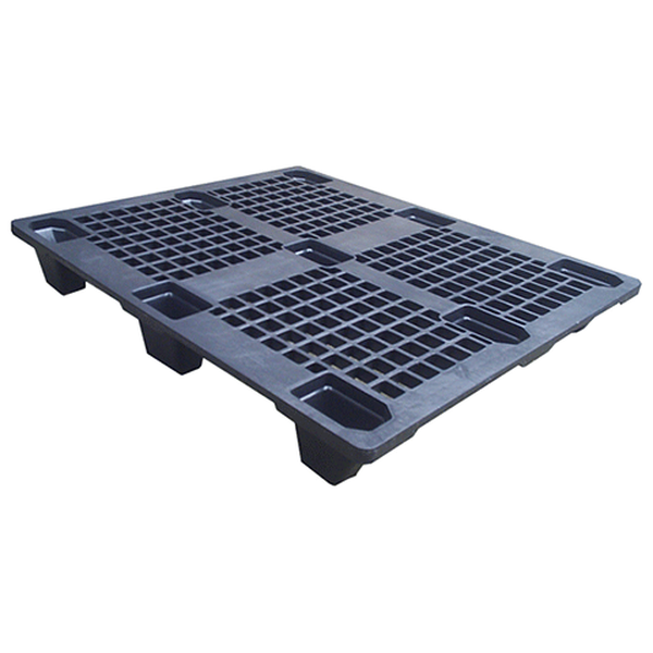 Eco Pallet de Plástico Vazado 1,00x120M - PRETO