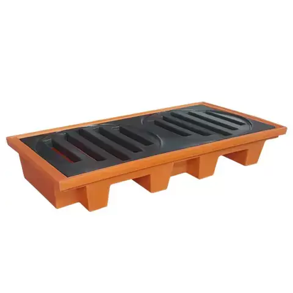 Pallet de Contenção para 2 Tambores – Capacidade de Contenção: 75 Litros