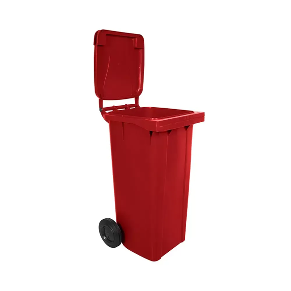 Carro Coletor de lixo 120 Litros - VERMELHO