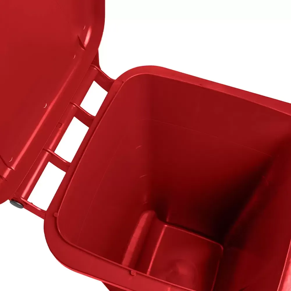 Carro Coletor de lixo 120 Litros - VERMELHO