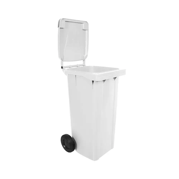 Carro Coletor de lixo 120 Litros - BRANCO