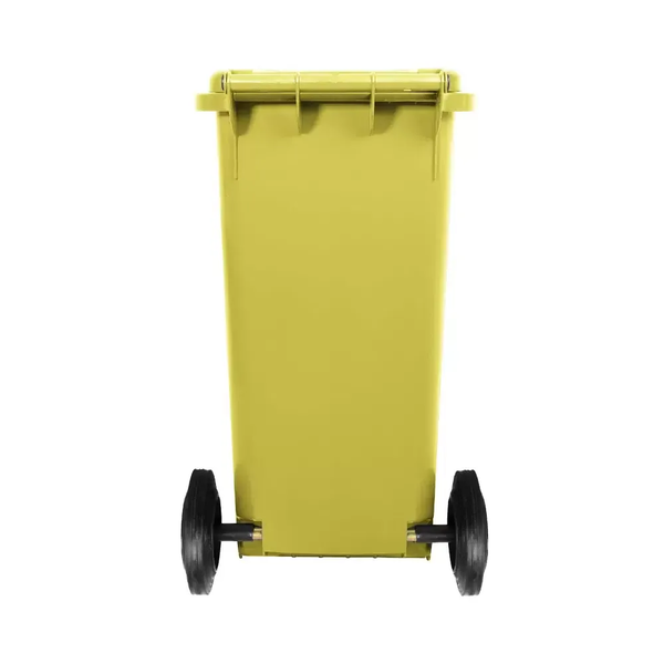Carro Coletor de Lixo 120 Litros - AMARELO