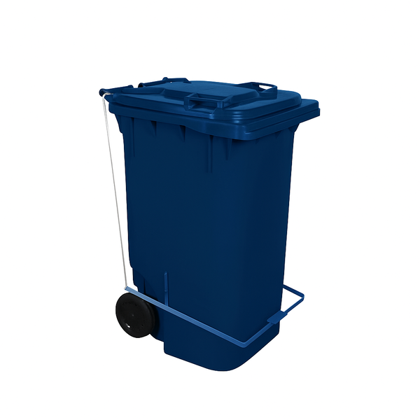 Carro Coletor de lixo C/ Pedal 240 Litros - AZUL