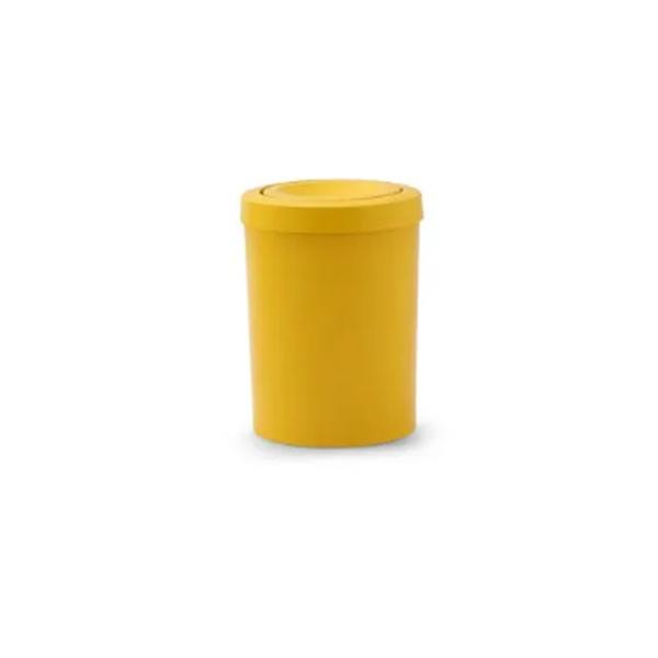Cesto de Lixo 15 Litros com Tampa Flip Top - AMARELA