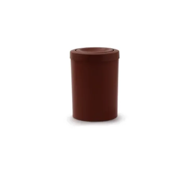 Cesto de Lixo 15 Litros com Tampa Flip Top - MARROM
