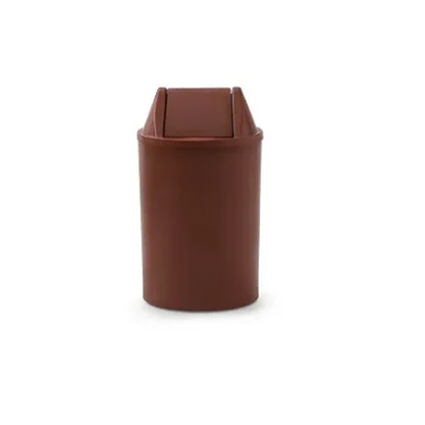 Cesto de Lixo 15 litros com Tampa Basculante - MARROM