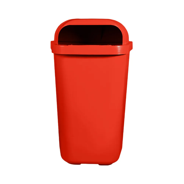 Lixeira Individual Coleta Seletiva com Suporte Gruplast – 50 Litros – Vermelha