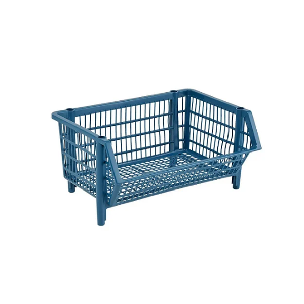 Cesto Empilhável Médio - AZUL