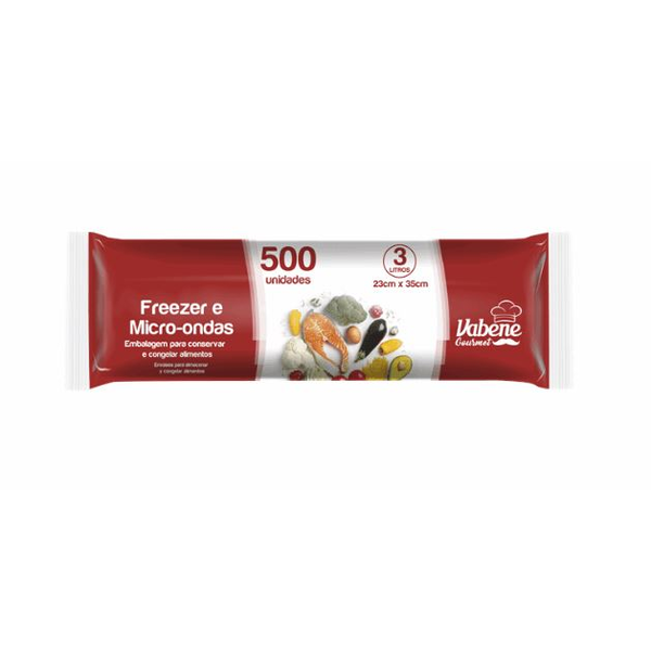 Bobina para Freezer e Micro-ondas 3 Litros – 500 Unidades (23 cm x 35 cm)
