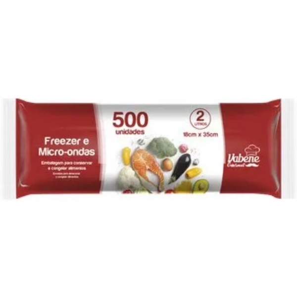 Bobina para Freezer e Micro-ondas 2 Litros – 500 Unidades (18 cm x 35 cm)