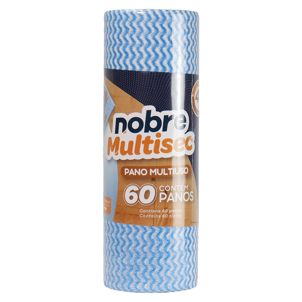 Pano multiuso (rolo c/28cm x 30m picotado aprox. 50cm) azul – Nobre