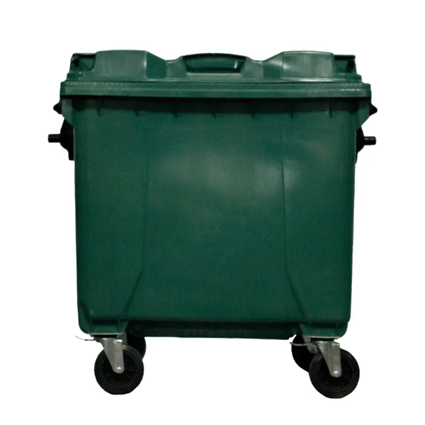 Coletora Plástica c/ Rodas 1000 Litros - VERDE