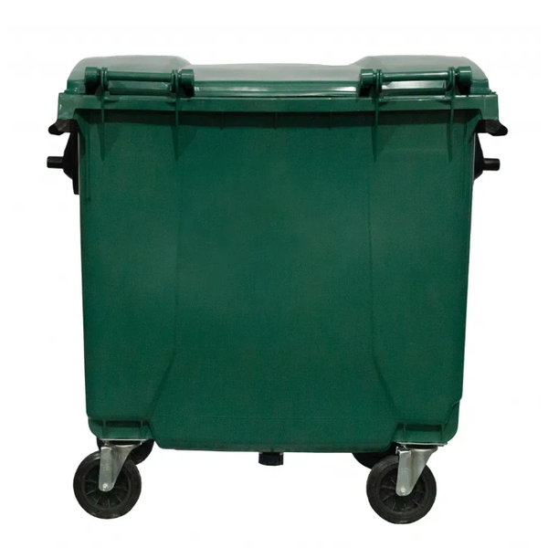 Coletora Plástica c/ Rodas 1000 Litros - VERDE