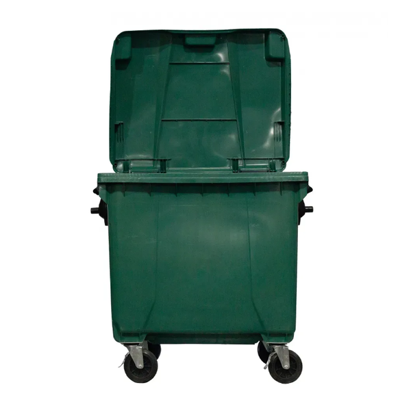 Coletora Plástica c/ Rodas 1000 Litros - VERDE