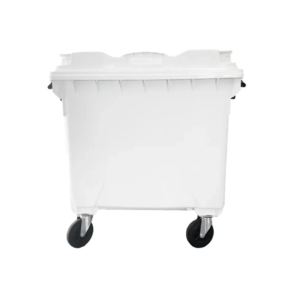 Coletora Plástica c/ Rodas 1000 Litros - BRANCO
