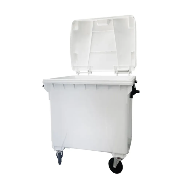 Coletora Plástica c/ Rodas 1000 Litros - BRANCO