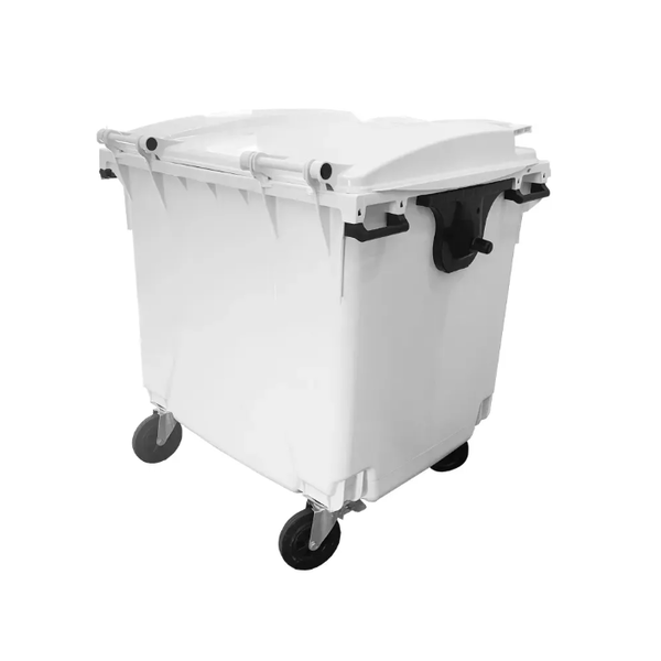 Coletora Plástica c/ Rodas 1000 Litros - BRANCO