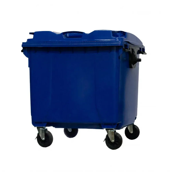 Coletora Plástica c/ Rodas 1000 Litros - AZUL